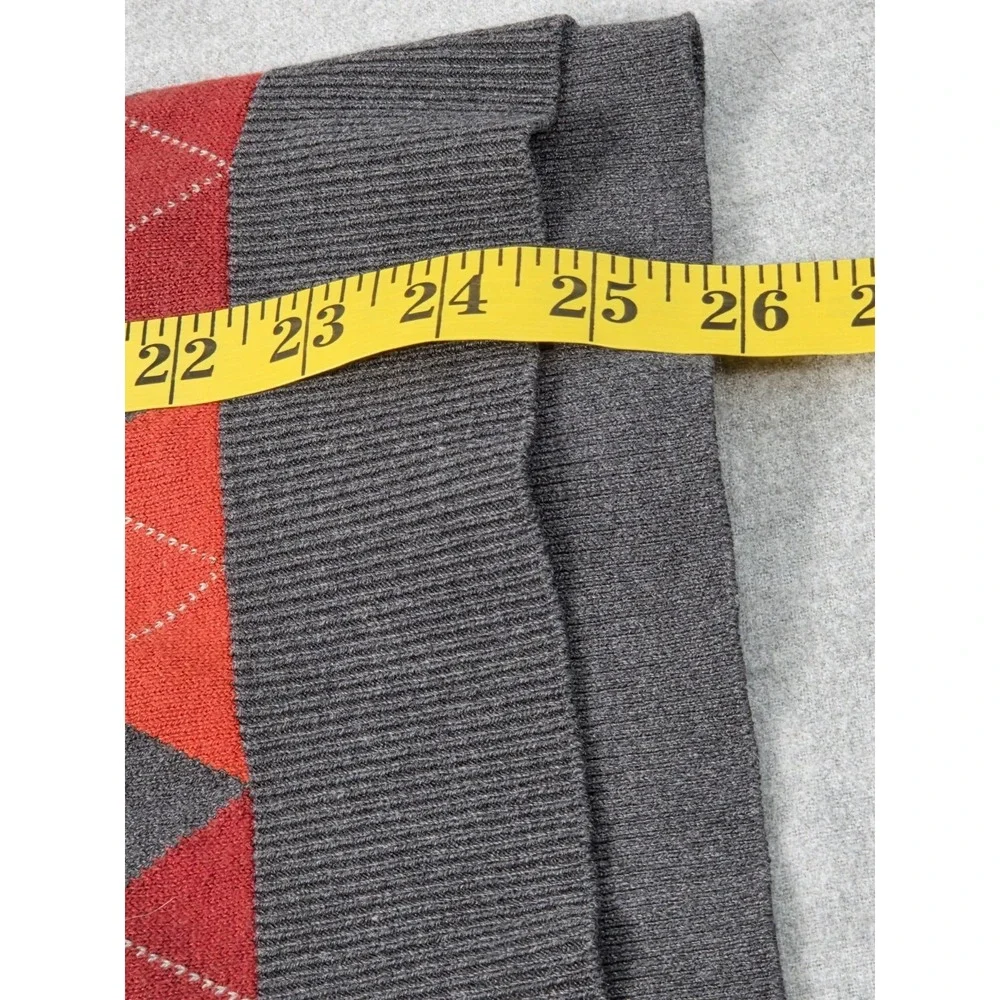 Banana‎ Republic Silk Cashmere Argyle Sweater Vest Mens M Old Money Academia Y2K